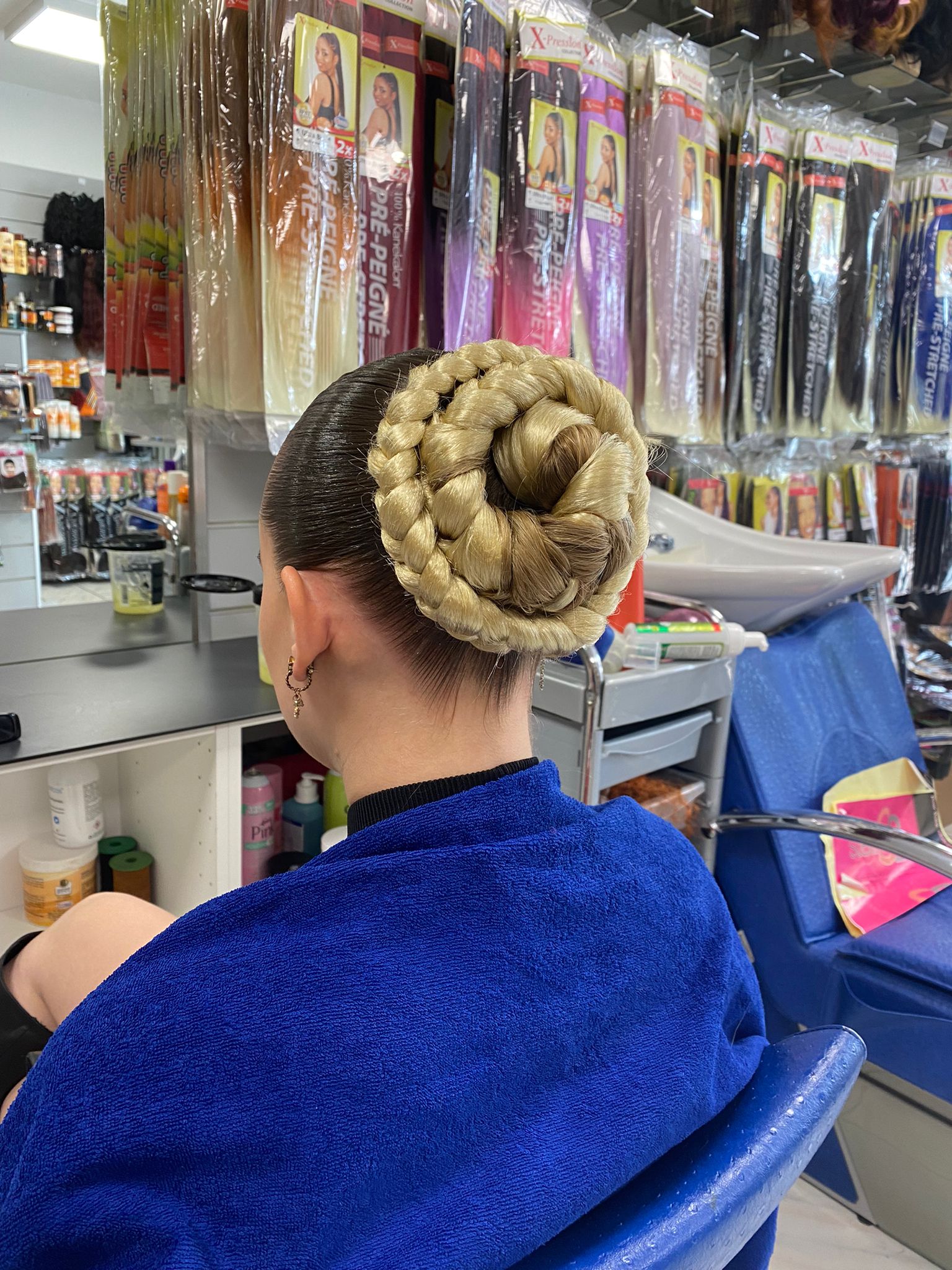 Tresses avec mèches bicolores