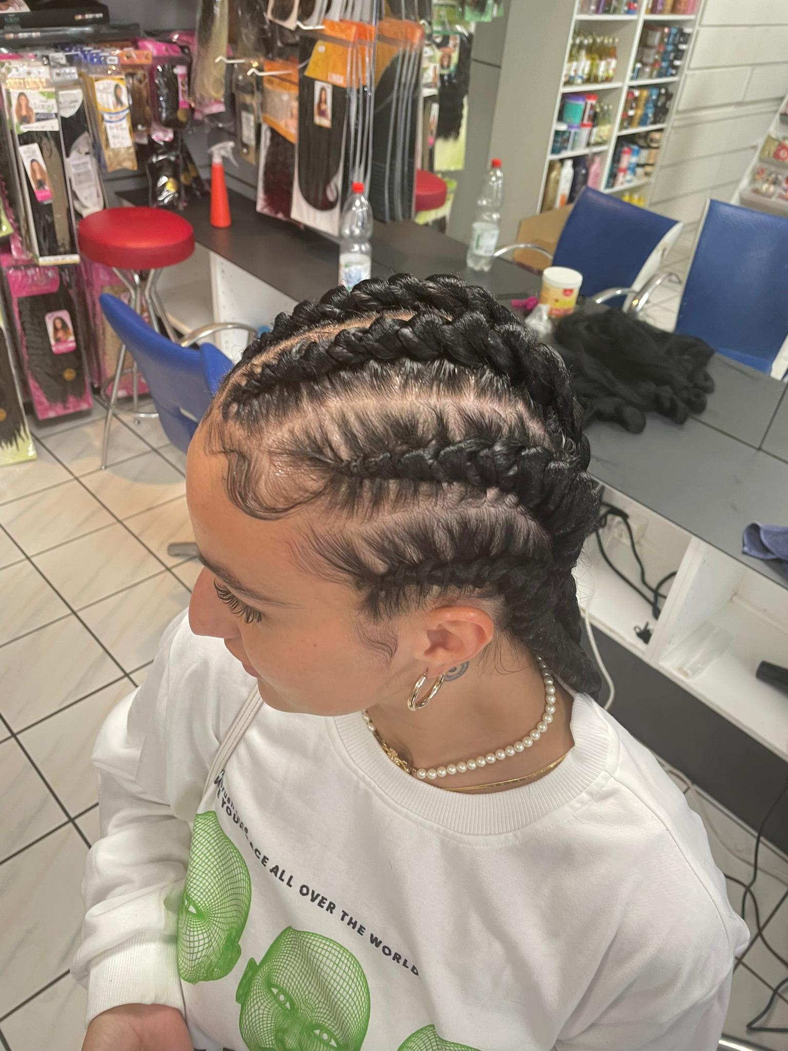 Tresses plaquées design